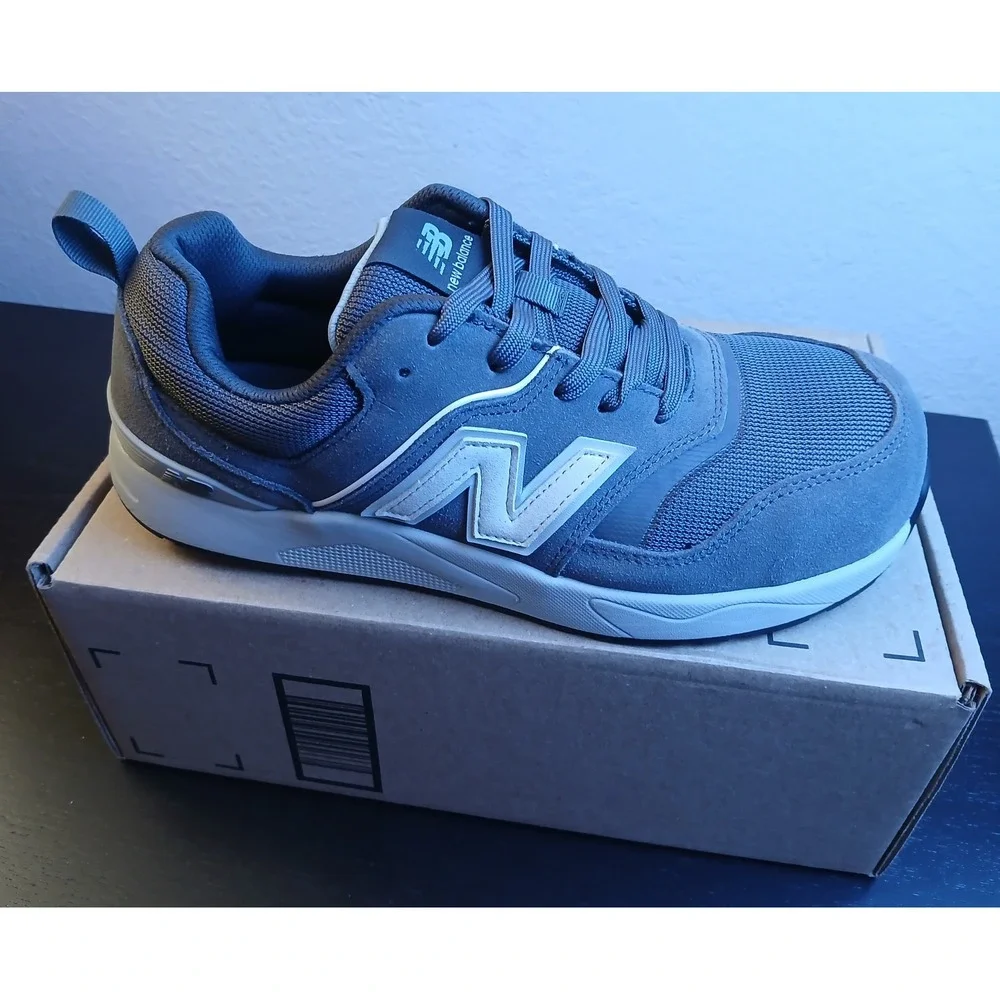 New Balance WUELEHM2 Womens Grey Composite Toe Slip Resistant Work Shoes 10 NEW